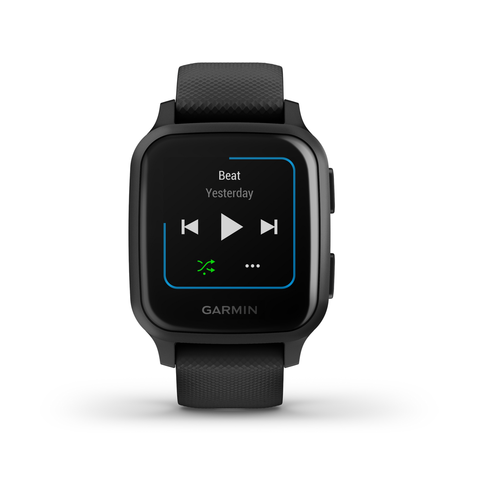 Garmin Venu Sq Music Edition, Slate Aluminum Bezel with Black Case