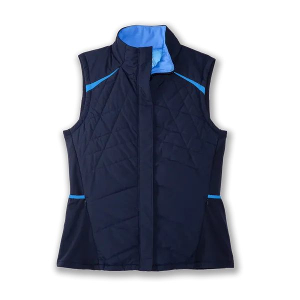 Brooks W Shield Hybrid Vest 491 Navy/BlueBolt