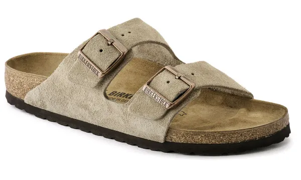 Birkenstock Arizona Suede Regular Taupe